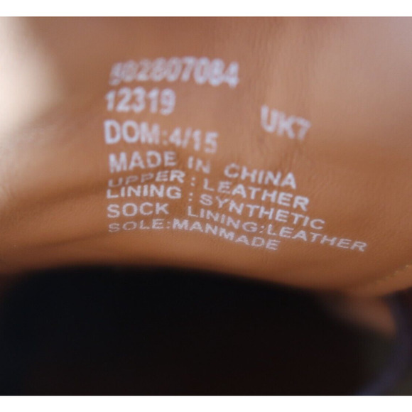 W Collection Shoes Mens 7.5 Oxford Dress Leather Classic Formal Wingtip Brown - Picture 16 of 16